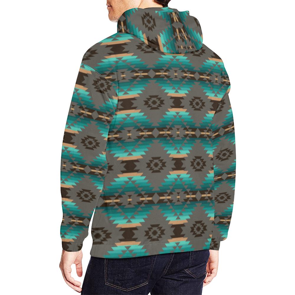 Cree Confederacy All Over Print Hoodie for Men/Large Size (USA Size) (Model H13) All Over Print Hoodie for Men/Large (H13) e-joyer 