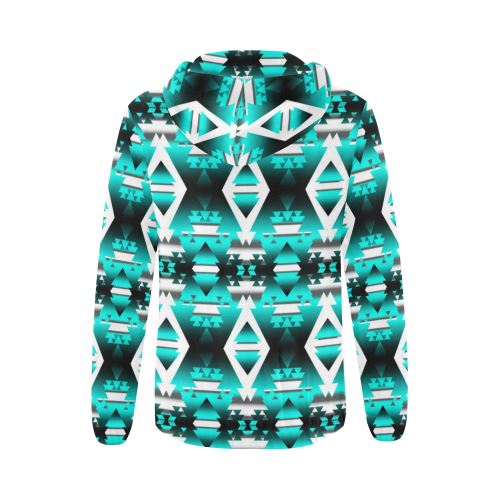 Deep Lake Winter Camp All Over Print Full Zip Hoodie for Women (Model H14) All Over Print Full Zip Hoodie for Women (H14) e-joyer 