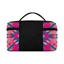 Load image into Gallery viewer, Desert Geo Blue Cosmetic Bag/Large (Model 1658) Cosmetic Bag e-joyer 

