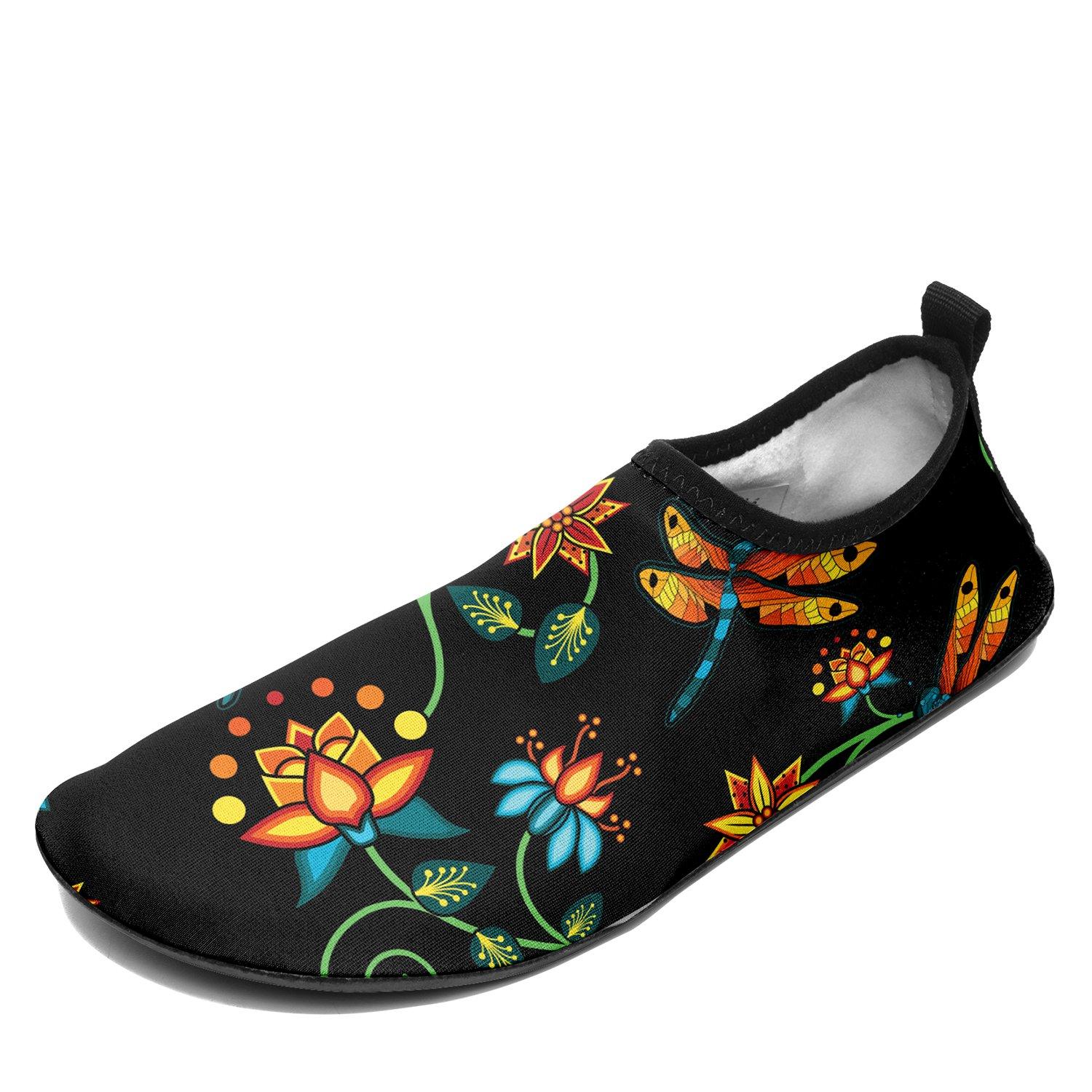 Dragon Lily Noir Kid's Slip On Shoes Herman 