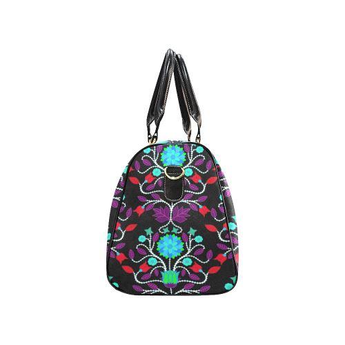 Floral Beadwork Four Clans Winter New Waterproof Travel Bag/Large (Model 1639) Waterproof Travel Bags (1639) e-joyer 