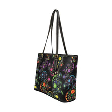 Load image into Gallery viewer, Floral Bear Leather Tote Bag/Large (Model 1640) bag e-joyer 
