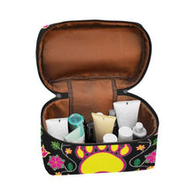 Load image into Gallery viewer, Floral Bearpaw Cosmetic Bag/Large (Model 1658) Cosmetic Bag e-joyer 
