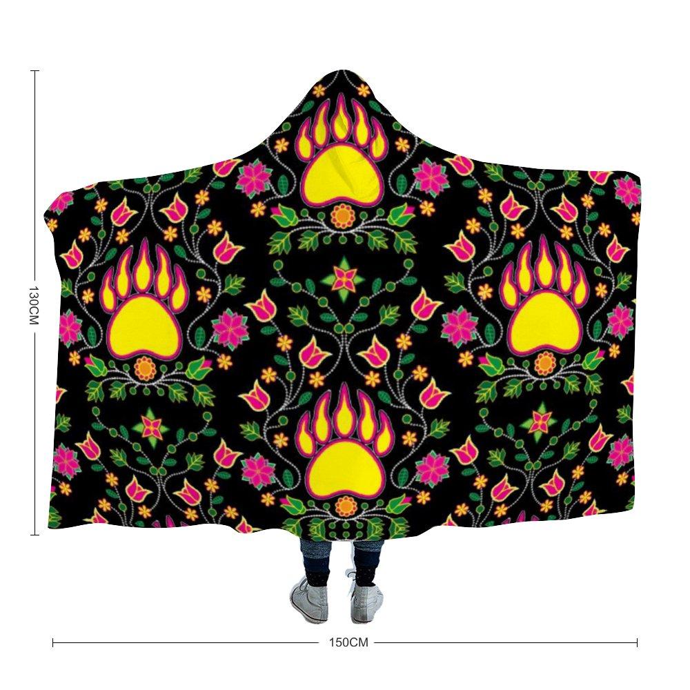 Floral Bearpaw Hooded Blanket 49 Dzine 