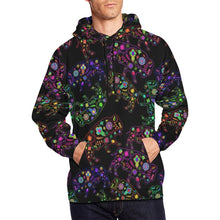 Load image into Gallery viewer, Floral Buffalo All Over Print Hoodie for Men (USA Size) (Model H13) All Over Print Hoodie for Men (H13) e-joyer 
