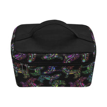 Load image into Gallery viewer, Floral Wolf Cosmetic Bag/Large (Model 1658) Cosmetic Bag e-joyer 
