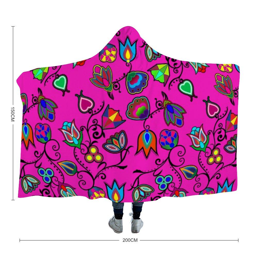 Indigenous Paisley Hooded Blanket Herman Adult Size - 60"x80" 