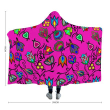 Load image into Gallery viewer, Indigenous Paisley Hooded Blanket Herman Adult Size - 60&quot;x80&quot; 
