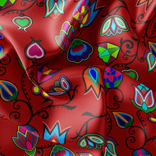 Load image into Gallery viewer, Indigenous Paisley - Red Satin Fabric 49DzineStore 
