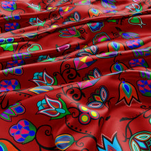 Load image into Gallery viewer, Indigenous Paisley - Red Satin Fabric 49DzineStore 
