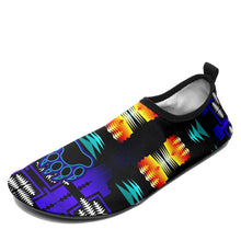 Load image into Gallery viewer, Midnight Sage Fire with Bearpaw Sockamoccs Kid&#39;s Slip On Shoes 49 Dzine 
