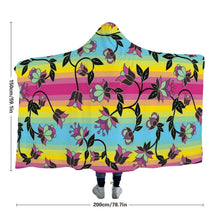Load image into Gallery viewer, Powwow Carnival Hooded Blanket blanket 49 Dzine 
