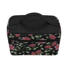 Load image into Gallery viewer, Red Beaded Rose Cosmetic Bag/Large (Model 1658) Cosmetic Bag e-joyer 
