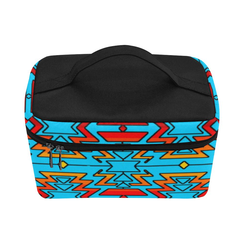 Sky Fire Sky Cosmetic Bag/Large (Model 1658) Cosmetic Bag e-joyer 