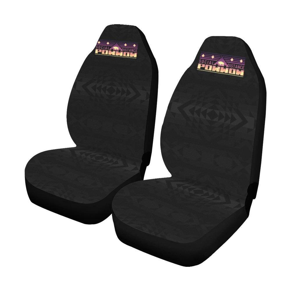 Social Distance Powwow - Geometric Car Seat Covers (Set of 2) Car Seat Covers e-joyer 