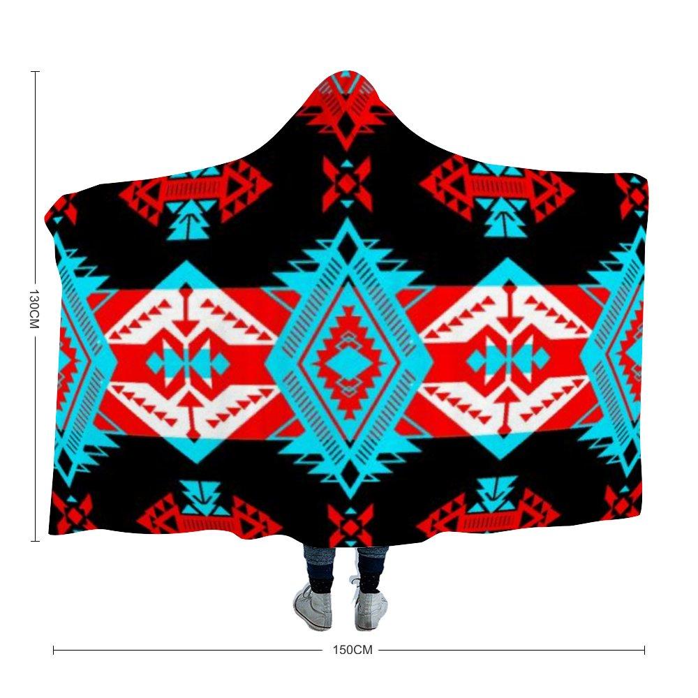 Sovereign Nation Trade Blanket Hooded Blanket 49 Dzine Youth Size - 51"x60" 