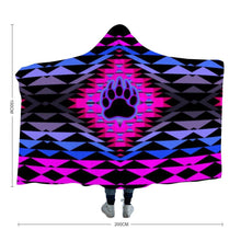 Load image into Gallery viewer, Sunset Bearpaw Blanket Pink Hooded Blanket 49 Dzine Adult Size - 60&quot;x80&quot; 
