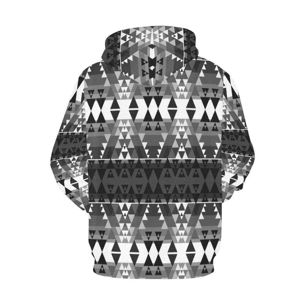 Writing on Stone Black and White All Over Print Hoodie for Men (USA Size) (Model H13) All Over Print Hoodie for Men (H13) e-joyer 